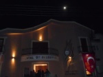 Full moon over the new theatre building